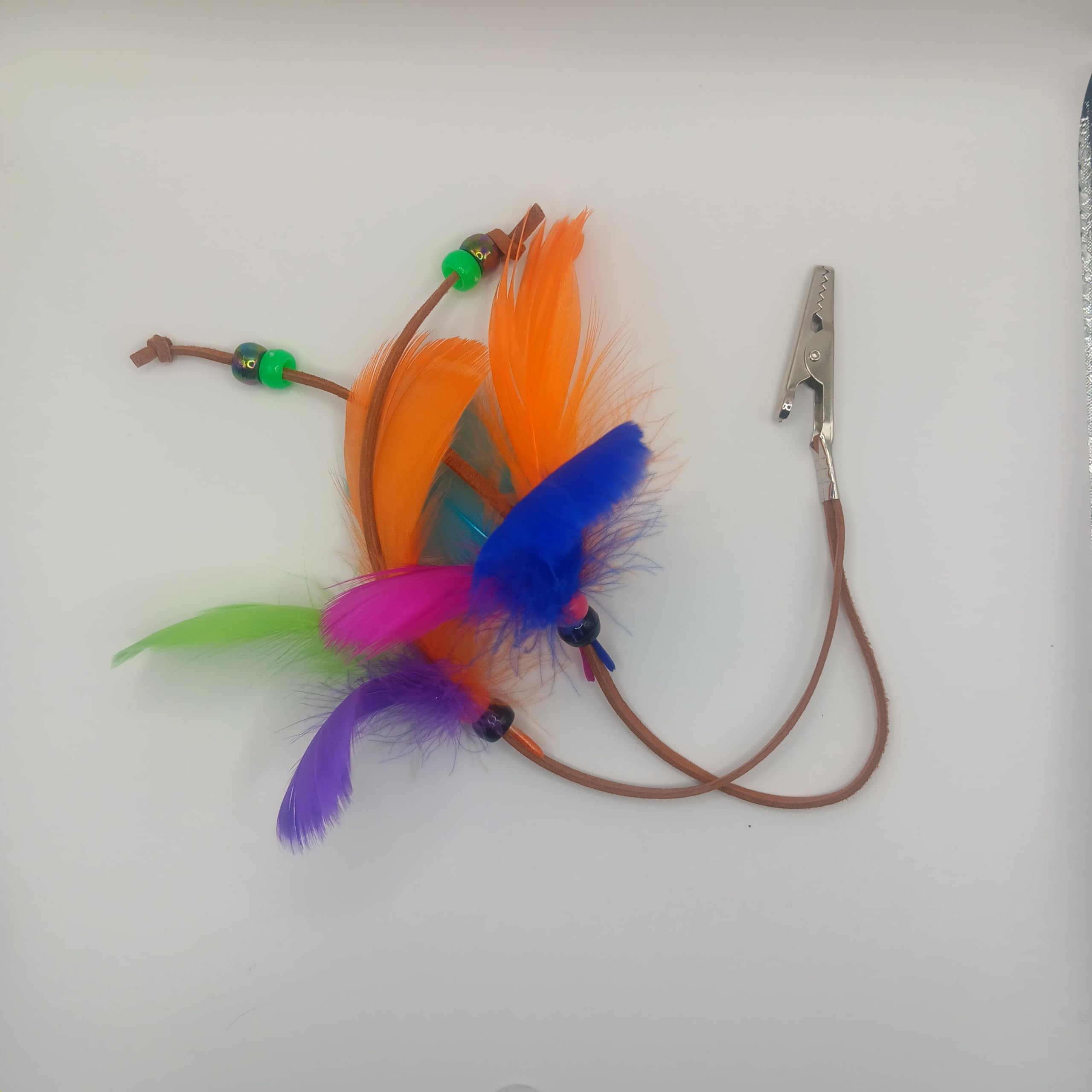 ＊vintage feather beads 2 Amazon.com : Vintage Feather Hair Clips, Colorful Costume